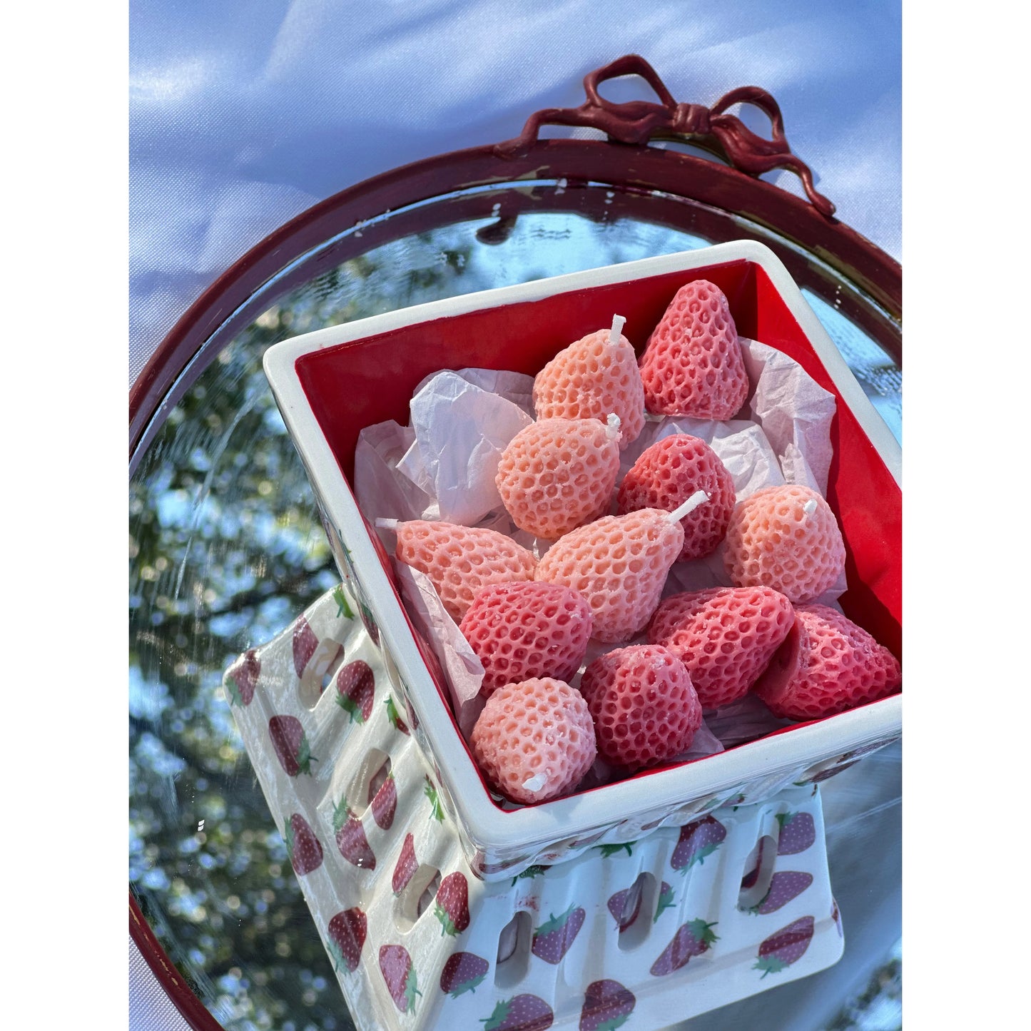 Strawberry Basket – Mini Candle & Wax Melt Gift Set