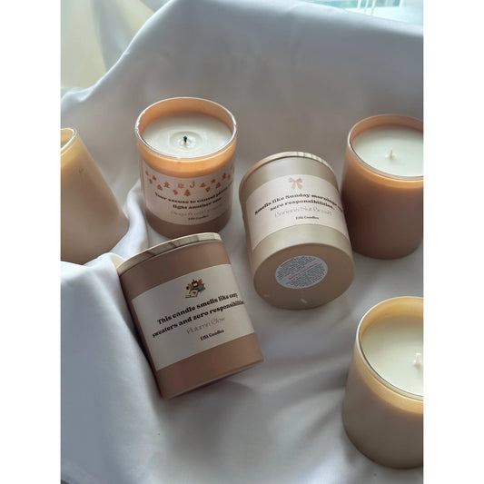 Gingerbread soy candle – handcrafted scented candles made with natural soy wax, cozy and sweet fall candles for home décor.