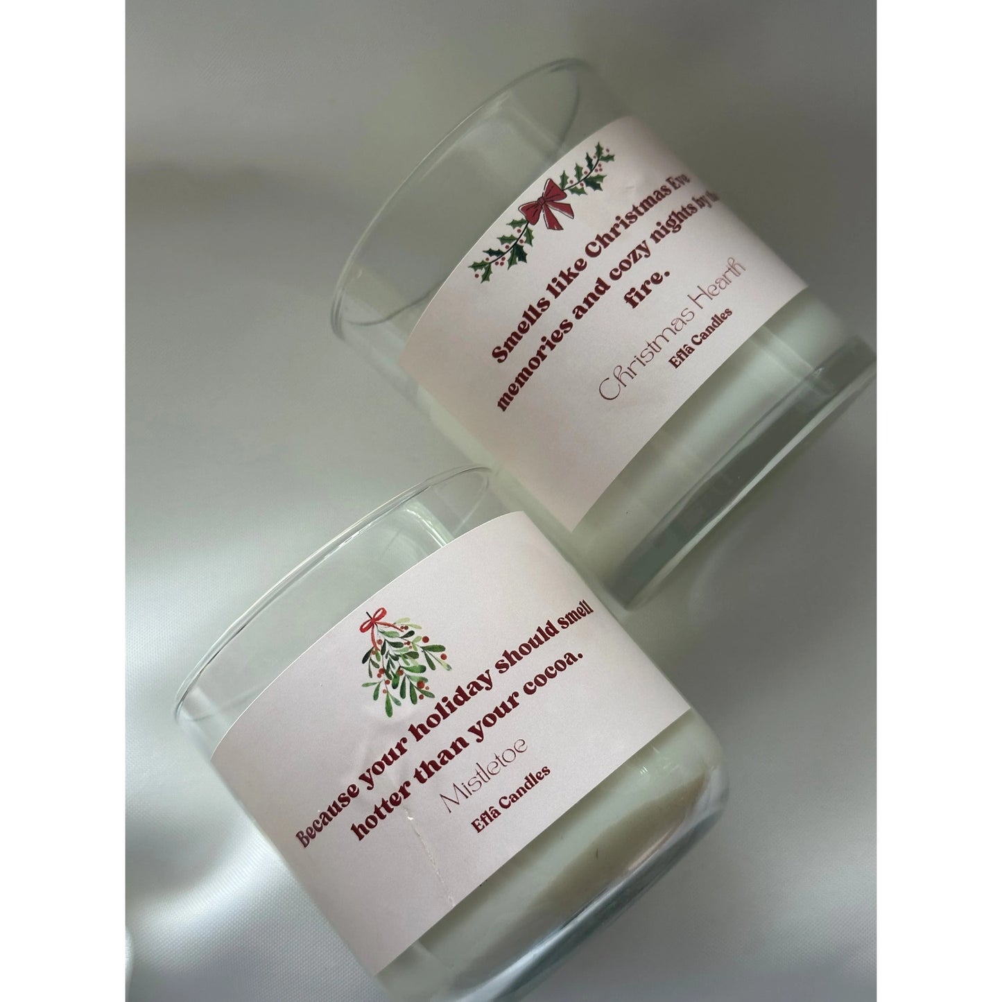 Mistletoe Soy Candle – Holiday Scented Candles for Cozy Winter Nights