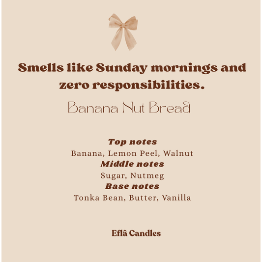 Banana Nut Bread – Soy Candle | Handcrafted Scented Candles for Fall