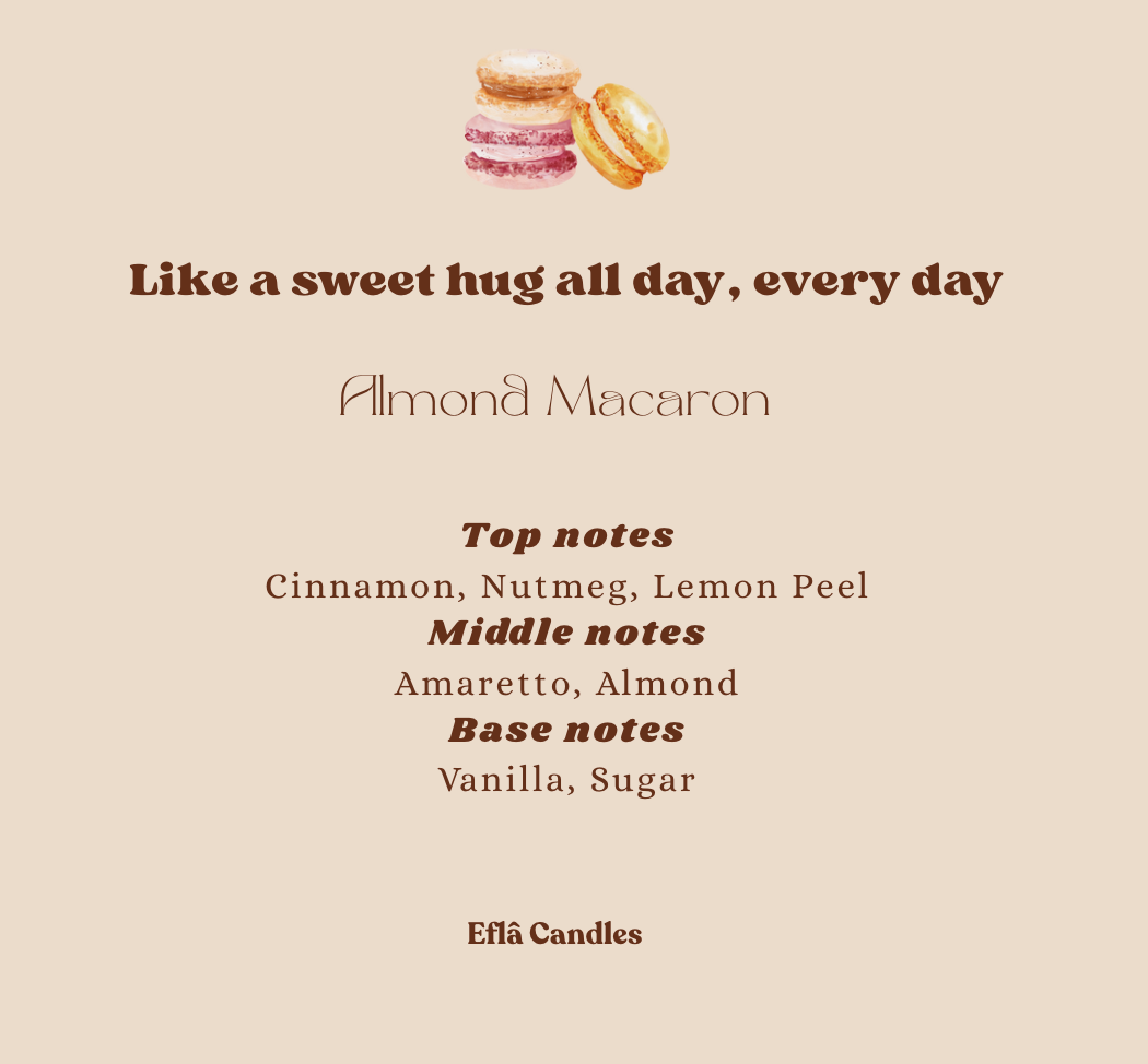 Almond Macaroon – Soy Candle | Handcrafted Scented Candles for Fall