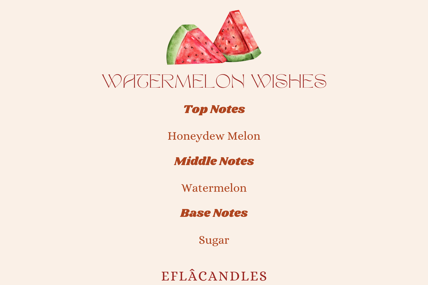 Watermelon Wishes  - Natural Soy Candle