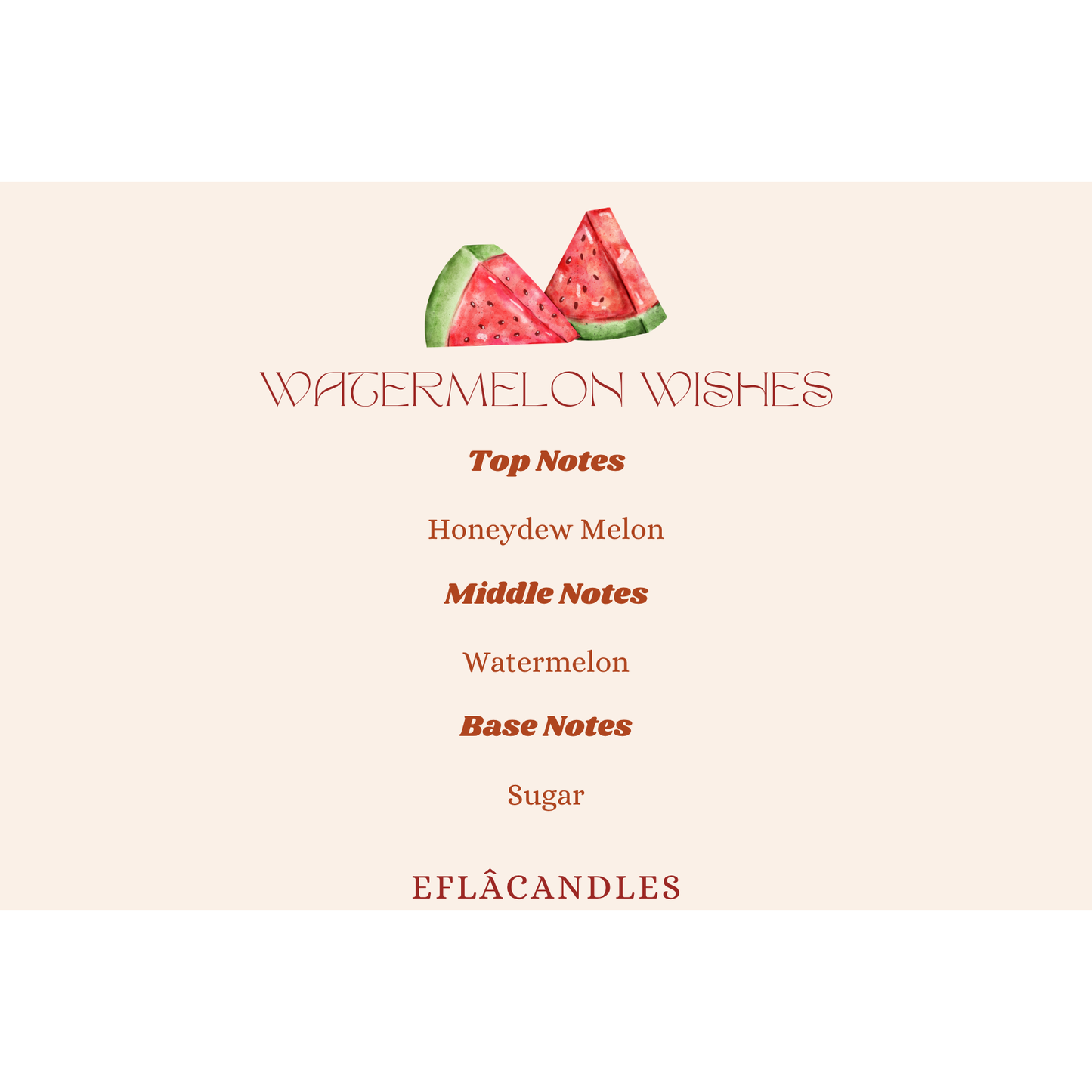 Watermelon Wishes - Natural Soy Candle
