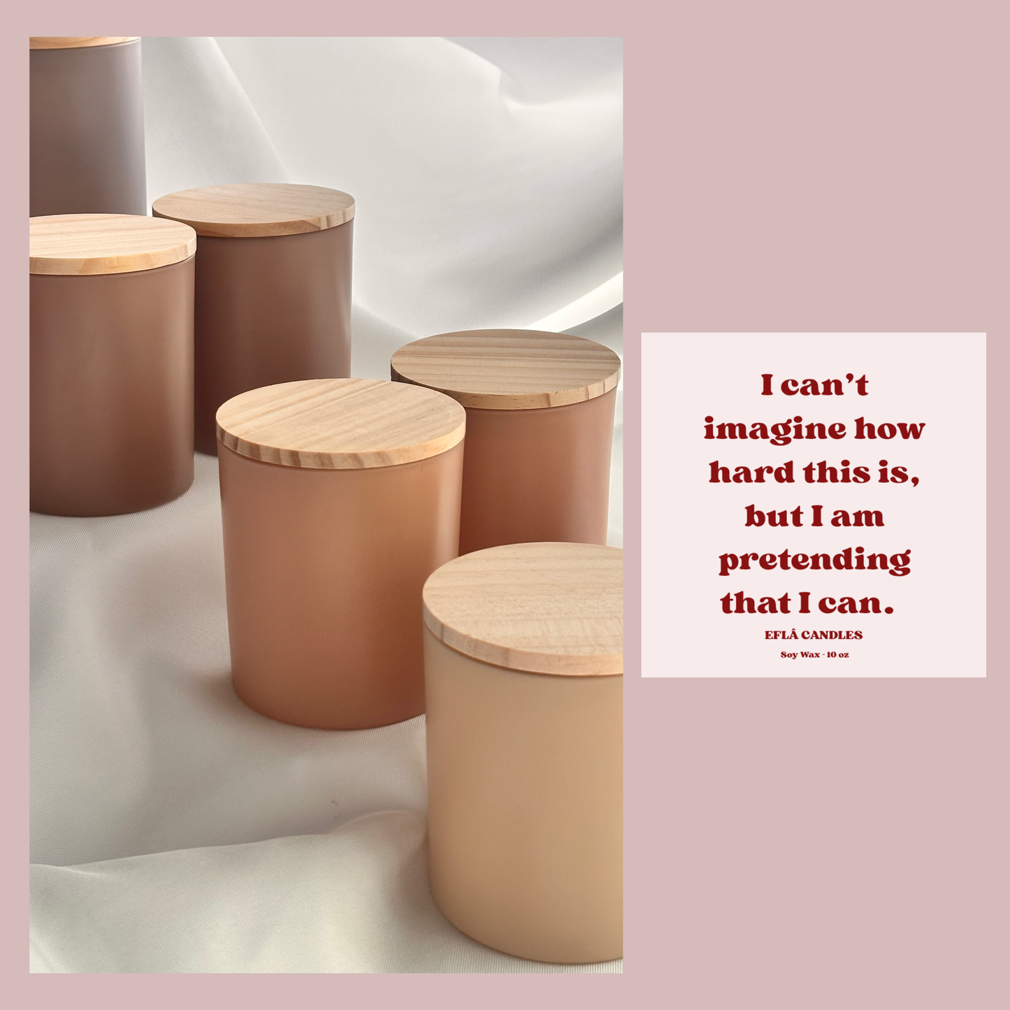 “I Can’t Imagine How Hard This Is...” – Supportive Scented Soy Candle | Thoughtful Gift for Tough Times