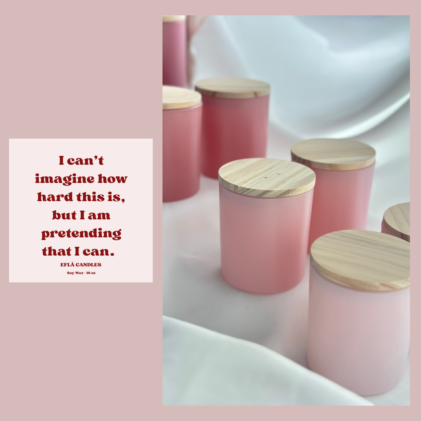 “I Can’t Imagine How Hard This Is...” – Supportive Scented Soy Candle | Thoughtful Gift for Tough Times