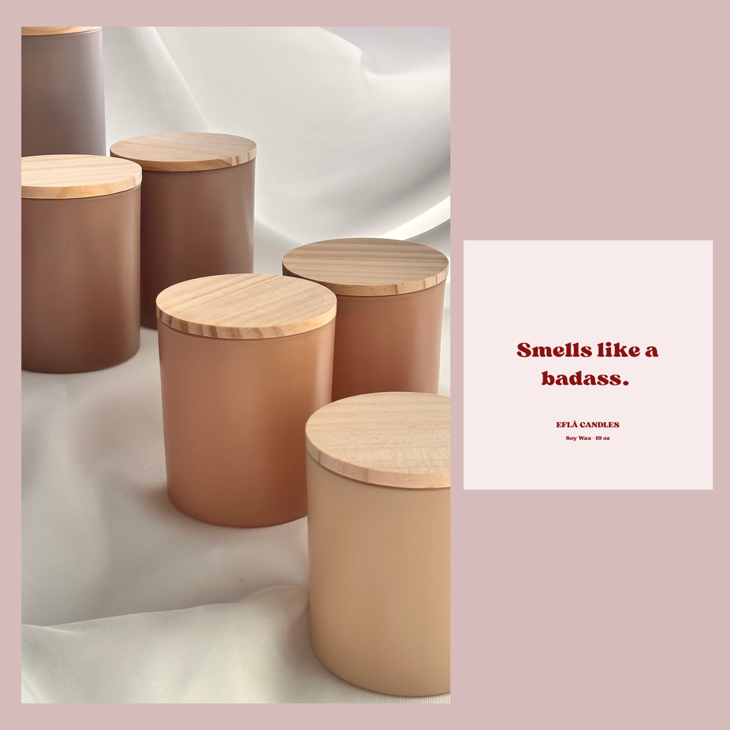 “Smells Like a Badass” – Bold Scented Soy Candle | Custom Jar & Fragrance | Empowerment Gift