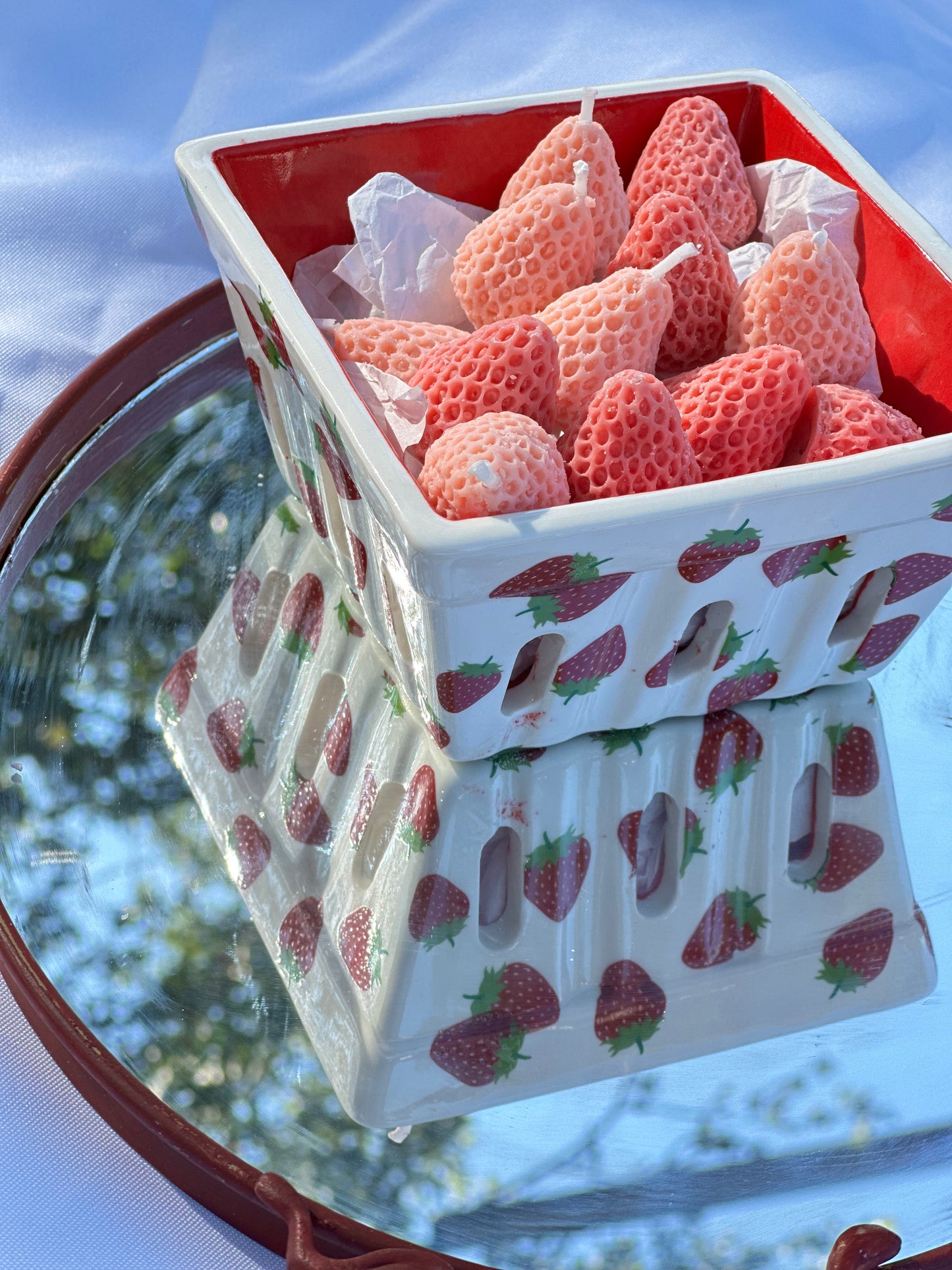 Strawberry Basket – Mini Candle & Wax Melt Gift Set