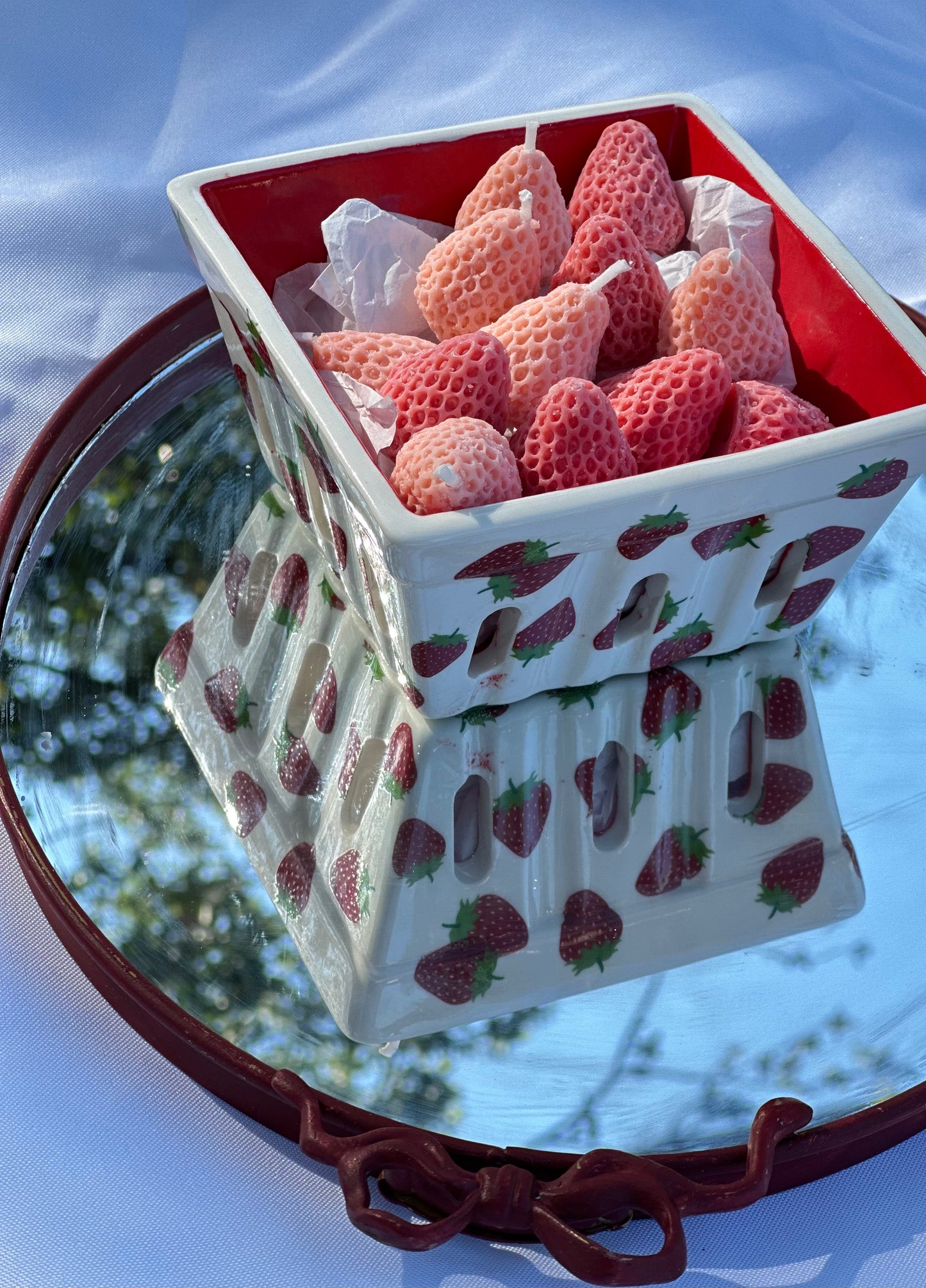 Strawberry Basket – Mini Candle & Wax Melt Gift Set