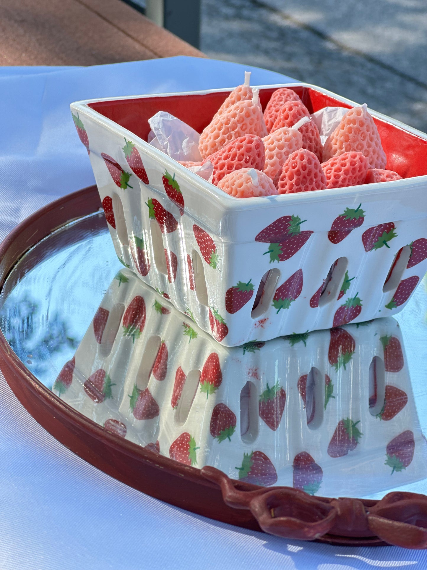 Strawberry Basket – Mini Candle & Wax Melt Gift Set