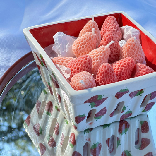 Strawberry Basket – Mini Candle & Wax Melt Gift Set