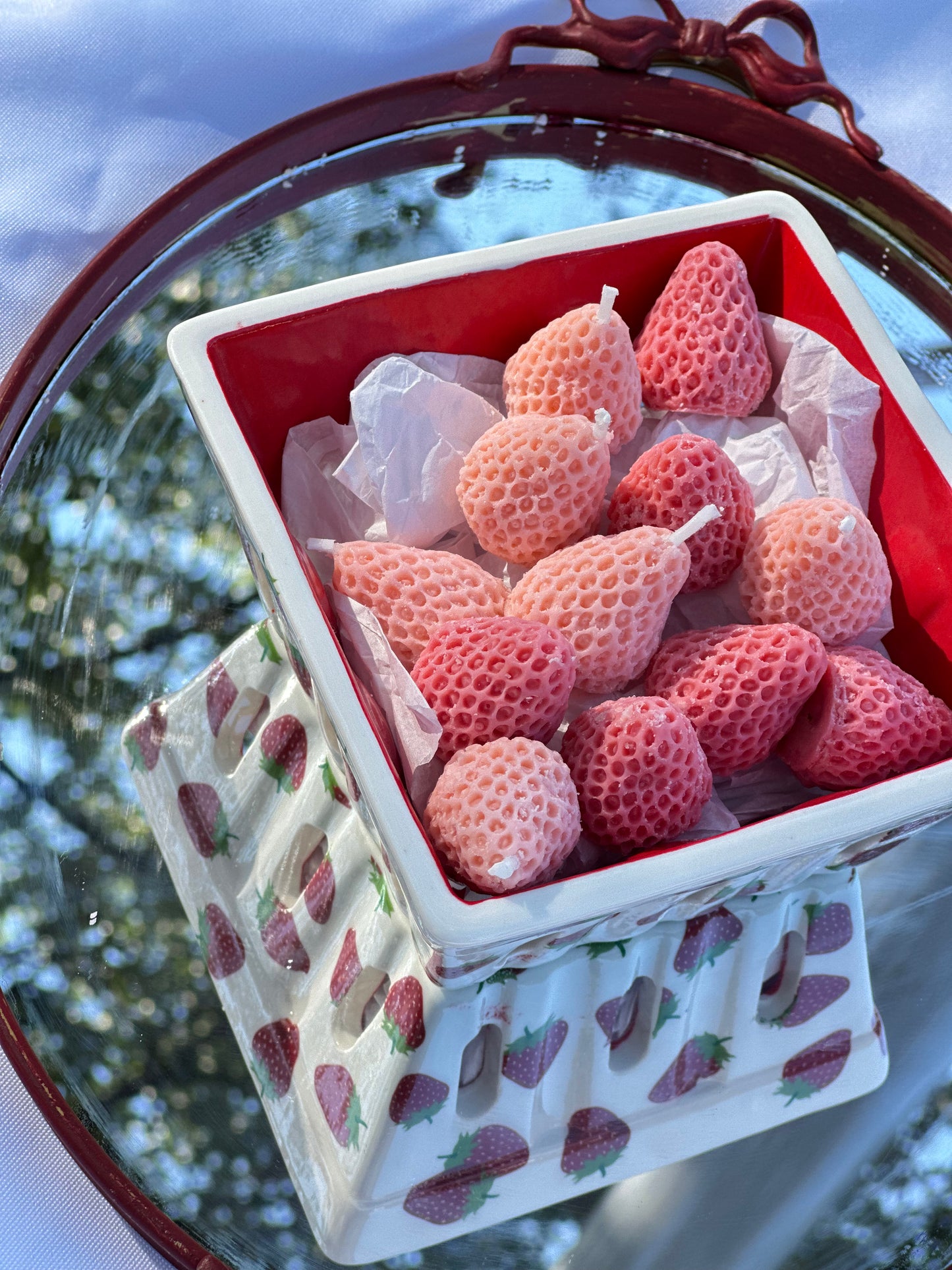 Strawberry Basket – Mini Candle & Wax Melt Gift Set
