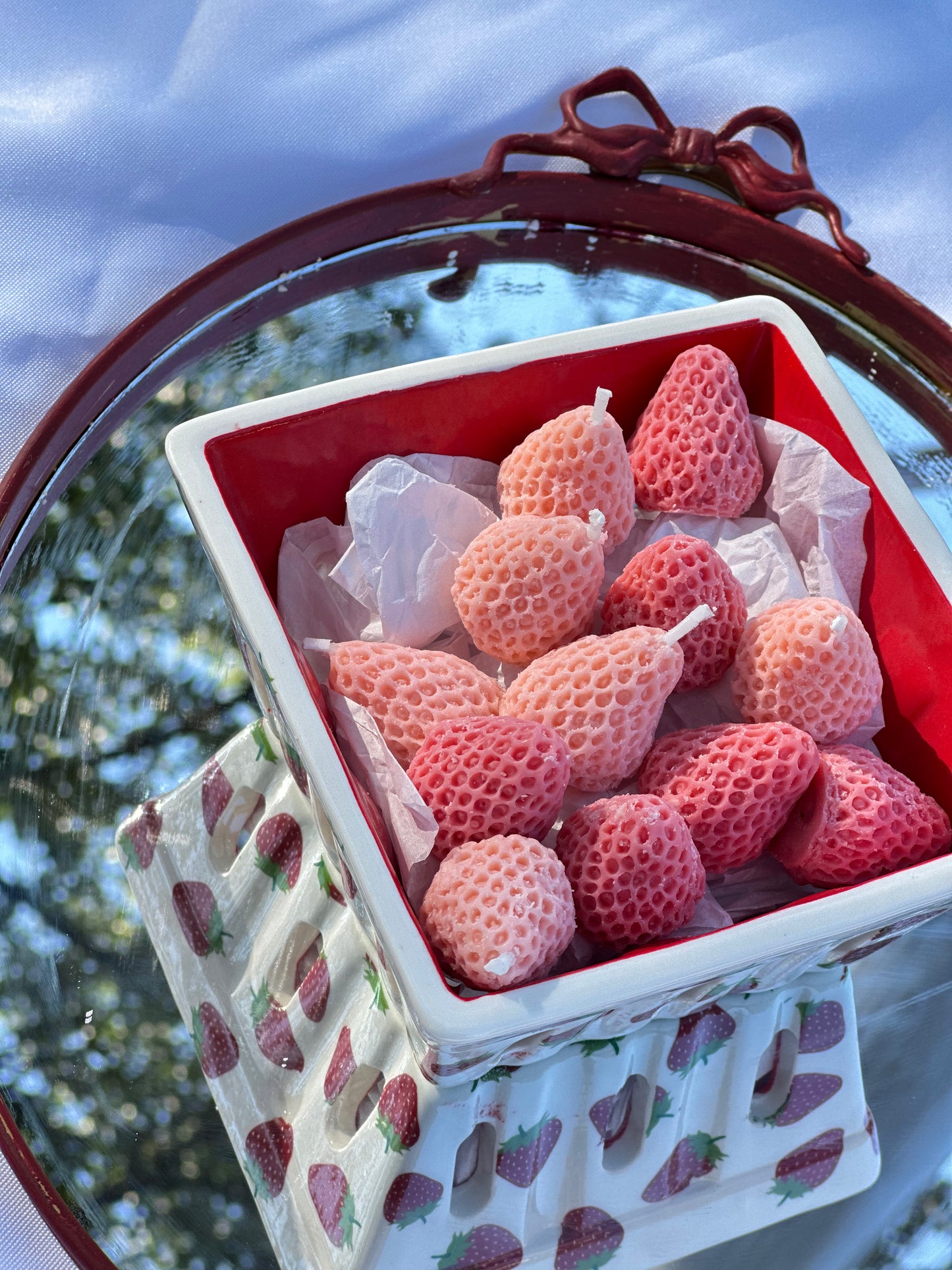 Strawberry Basket – Mini Candle & Wax Melt Gift Set