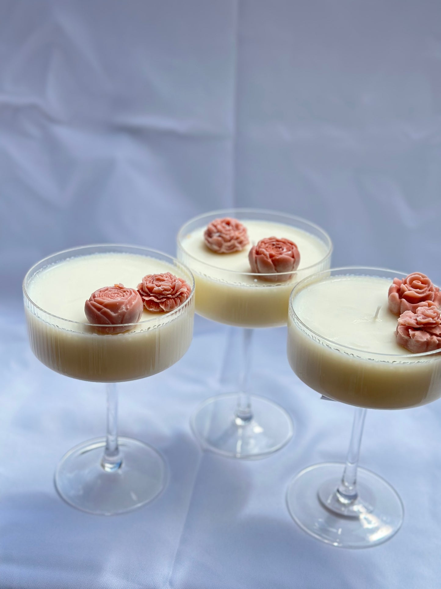 Custom Bloom Martini Candle