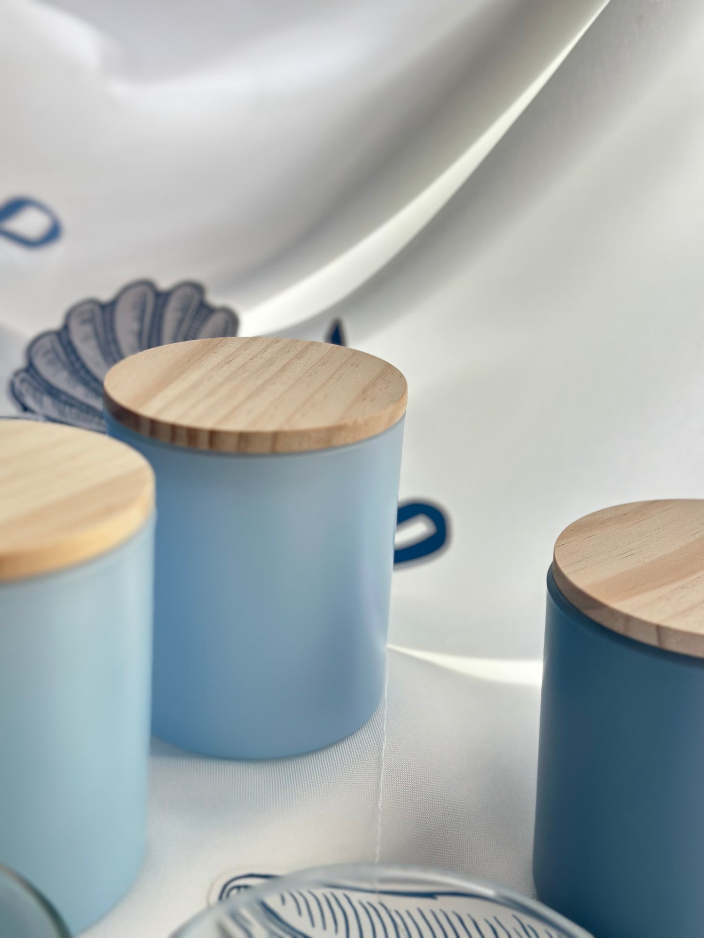 "The Summer I Held on to the Spark – Choose Your Team Inspired Candle Collection | Four Blue Jar Styles – Golden Hour & Selenite Glow Scents"