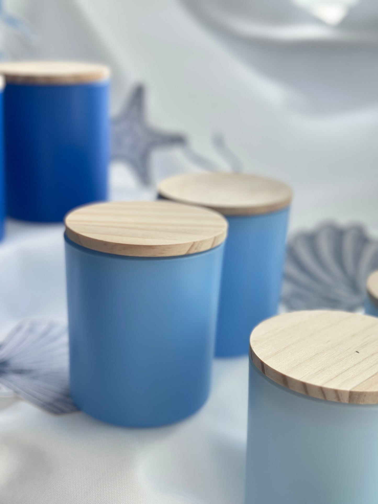 "The Summer I Held on to the Spark – Choose Your Team Inspired Candle Collection | Four Blue Jar Styles – Golden Hour & Selenite Glow Scents"