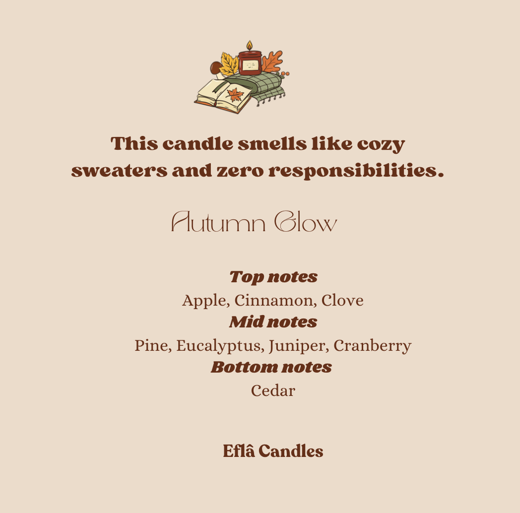 Autumn Glow – Soy Candle | Handcrafted Scented Candles for Fall